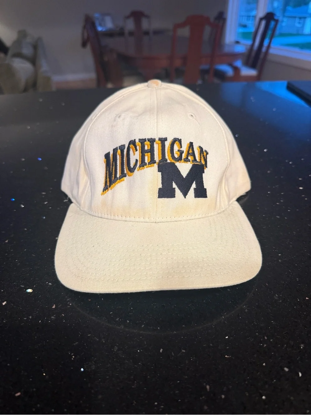 White Michigan University Wolverines Embroidered Hat